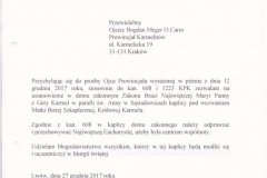 Poświęcenie kaplicy klasztornej w Sąsiadowicach 2018 r.